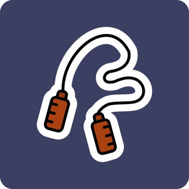 atlama ipi web simgesi, illüstrasyon vektör