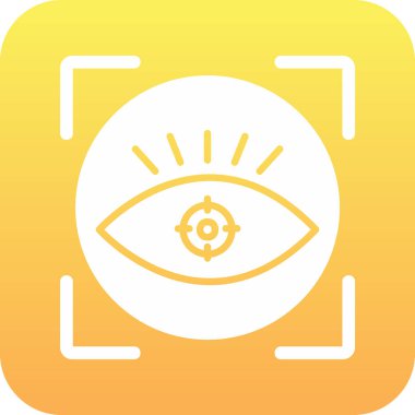 vizyon web simgesi, vektör illüstrasyonu 