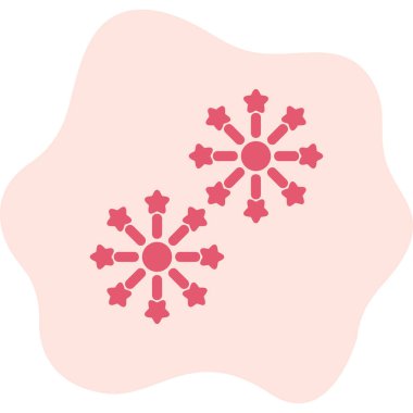 Havai fişek web simgesi, vektör illüstrasyonu 