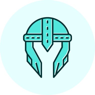 Kask simgesi vektör illüstrasyonu 