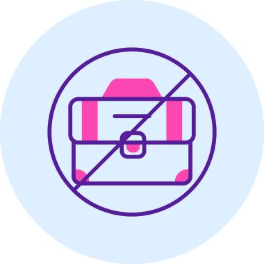 İşsizlik simgesi, vektör illüstrasyonu 