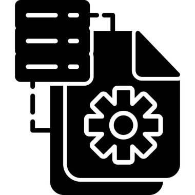 Çoklu ağ işleme simgesi vektör illüstrasyonu