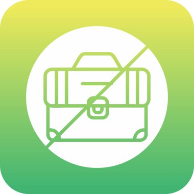 İşsizlik simgesi, vektör illüstrasyonu 