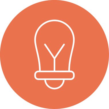 ampul simgesi, vektör illüstrasyonu 