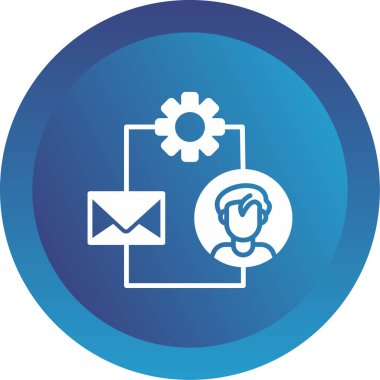 Simgenin vektör illüstrasyonu, pazarlama simgesi                   