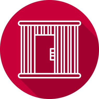 Mahkûm web simgesi, vektör illüstrasyonu