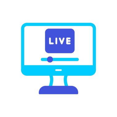 Yaşa. Web simgesi basit bir illüstrasyon. Ben...