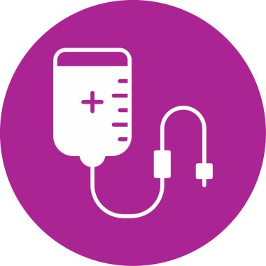 Kan Transfüzyon Ağı simgesi, vektör illüstrasyonu