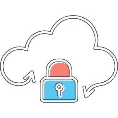 bulut vektörü resimleme tasarımı 