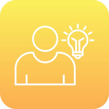 Idea web icon simple illustration 