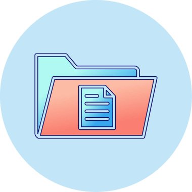 dosya dizini vektör illüstrasyonu        