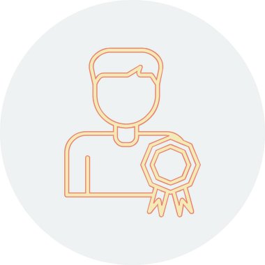 En İyi Çalışan simgesi vektör illüstrasyonu 