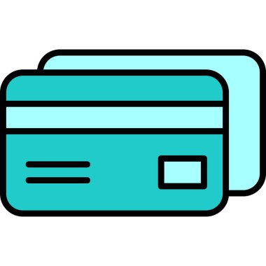 Kredi kartı iyonunun vektör çizimi