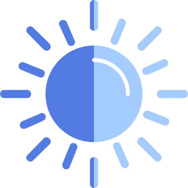 Güneş. Web simgesi basit illüstrasyon 