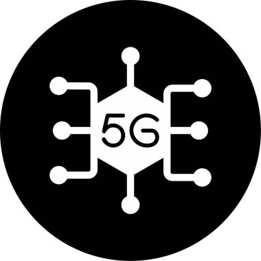  5g Ağ simgesi. vektör illüstrasyonu