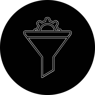 Vektör illüstrasyon Huni ağ simgesi 