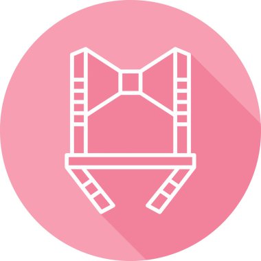 Göğüs koşum simgesinin web illüstrasyonu