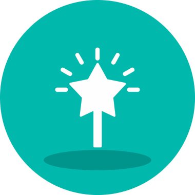 yıldız web simgesi basit illüstrasyon 