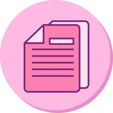 Belgeler. Web simgesi basit illüstrasyon