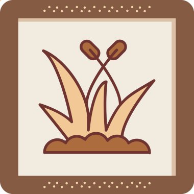 Çimen ağ ikonu vektör illüstrasyonu