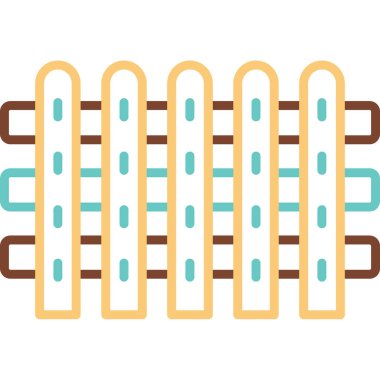 çit web simgesi, vektör çizim