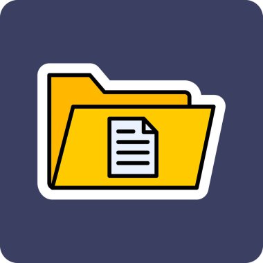 dosya dizini vektör illüstrasyonu        