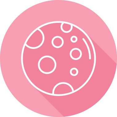 Dolunay simgesi, vektör illüstrasyonu