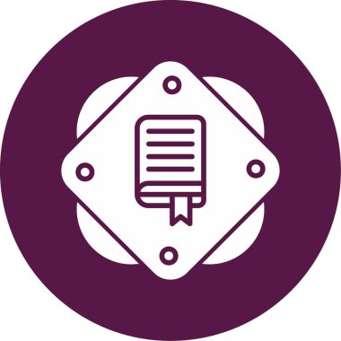 kitap simgesi, vektör illüstrasyonu basit tasarım