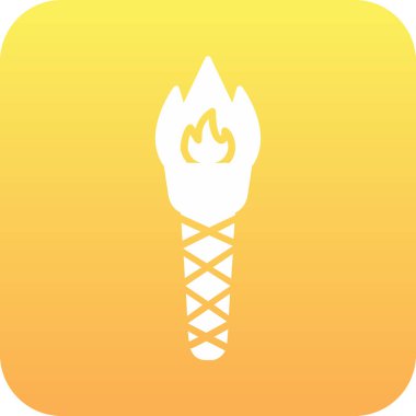 Meşalede yanan alev.