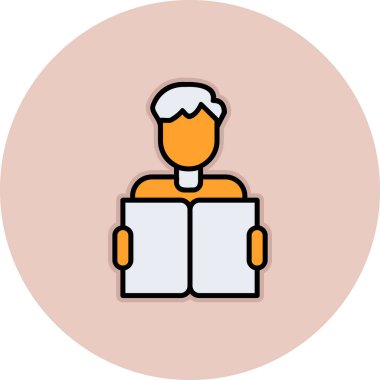 Web simgesi vektör illüstrasyonu öğreniliyor 