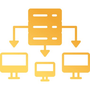 Küme hesaplama simgesi, vektör illüstrasyonu basit tasarım