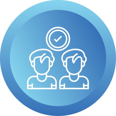 İş adamları simge vektör illüstrasyonuyla tanışıyor