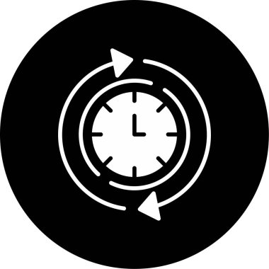 Her zamanki gibi. Web simgesi basit illüstrasyon