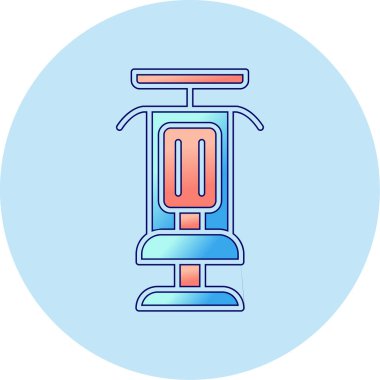 Modern Gym Machine simgesinin vektör çizimi         