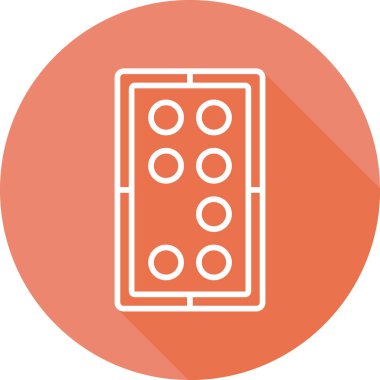 Düğme simgesi ögesinin vektör illüstrasyonu 