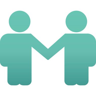 Ortaklık web simgesi basit illüstrasyon