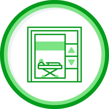 Asansör simgesi, vektör illüstrasyonu basit tasarım