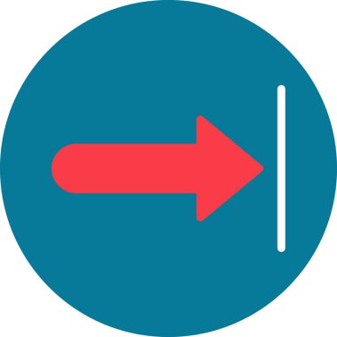 Sağ ok web simgesi, vektör çizim