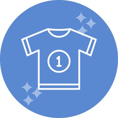 t-shirt simgesi, vektör illüstrasyonu 