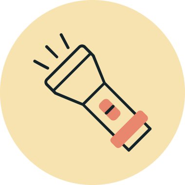 el feneri. Web simgesi basit illüstrasyon