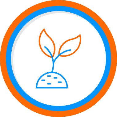 Bitki. Web simgesi basit illüstrasyon 