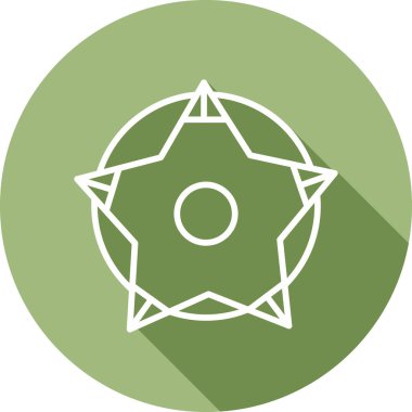 yıldız web simgesi basit illüstrasyon 