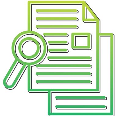 belge dosya simgesi düz biçimli 