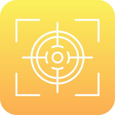 Hedef. Web simgesi basit illüstrasyon