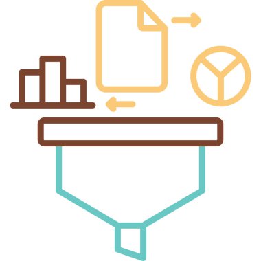 Veri Web simgesi basit illüstrasyon 