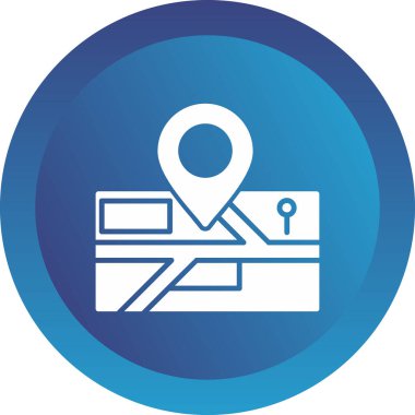 konum. Web simgesi basit illüstrasyon 