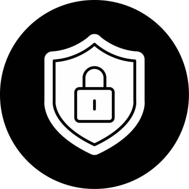Güvenli simgenin vektör illüstrasyonu 