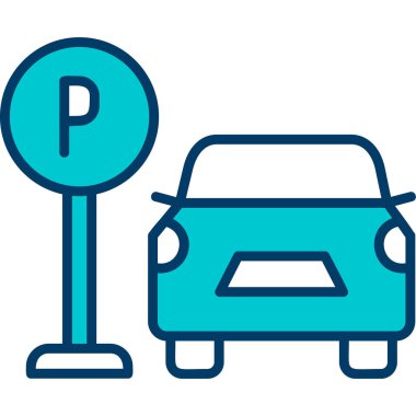 Web simgesi Otopark, illüstrasyon vektör