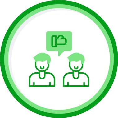 Takım beyin fırtınası fikirleri simgesi, vektör illüstrasyonu basit tasarım