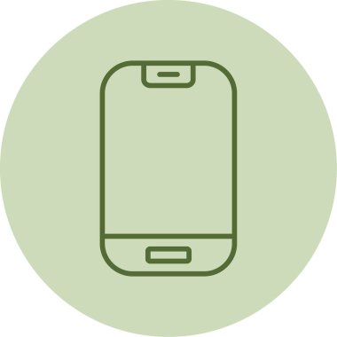 Smartphone web simgesi, vektör çizim 